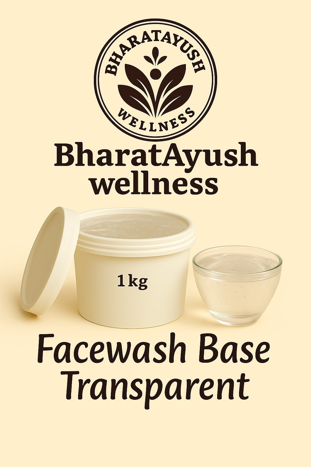 Transparent Face Wash Base β SLS & Paraben-Free, Vegan, Customizable